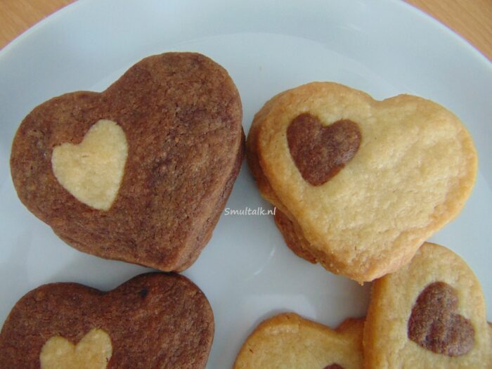 Valentijnskoekjes van dichtbij