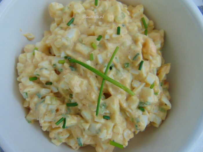 eiersalade van dichtbij