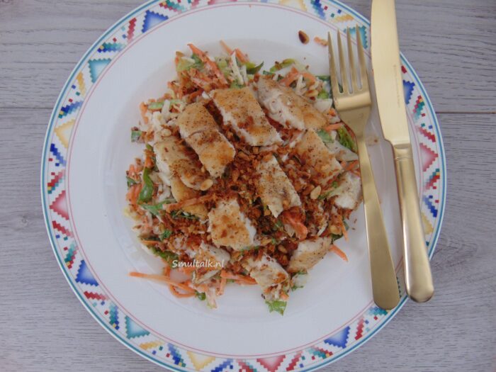 salade met kip en ansjovisdressing, Salade met kip en ansjovisdressing, Smultalk