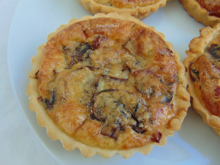 Mini quiches met champignons en ham, Mini quiches met champignons en ham, Smultalk