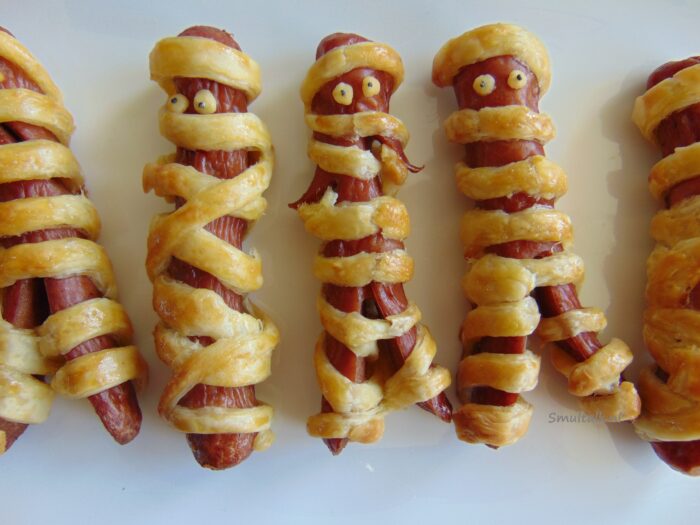 knakworst mummies van dichtbij