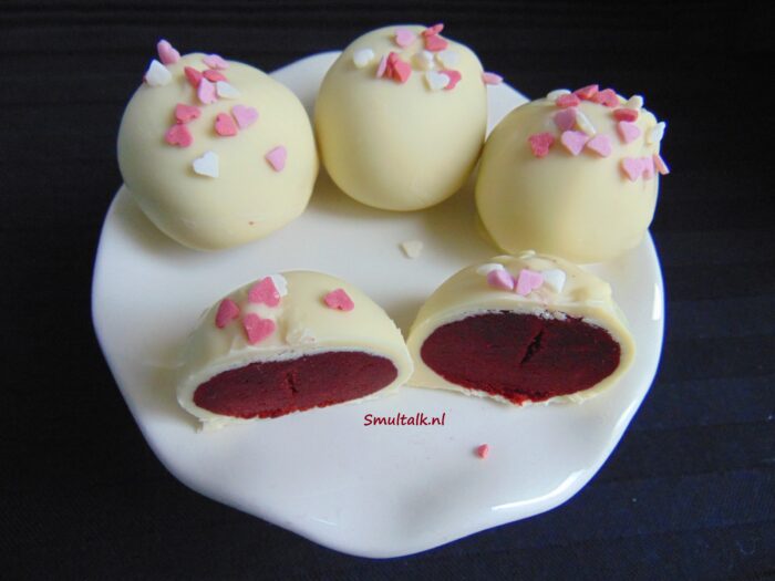 red velvet truffels, Red velvet truffels, Smultalk