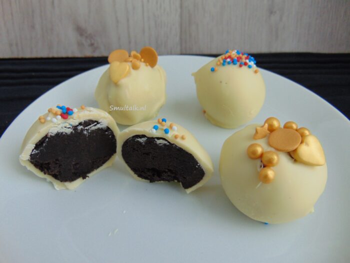 Oreotruffels opengesneden