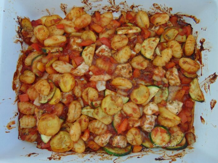 ovenschotel gnocchi met groenten, Ovenschotel gnocchi met groenten, Smultalk