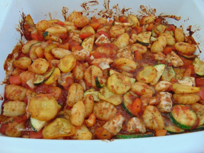 ovenschotel gnocchi met groenten, Ovenschotel gnocchi met groenten, Smultalk