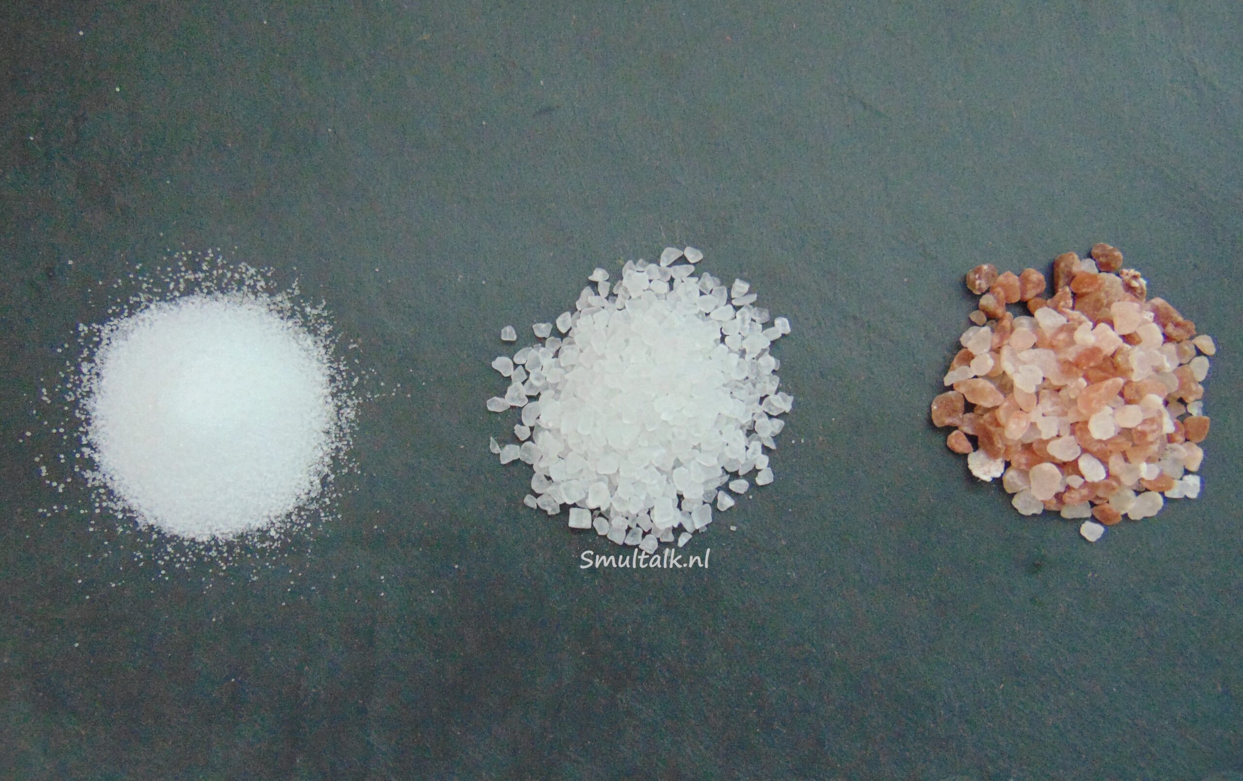 verschillende soorten zout