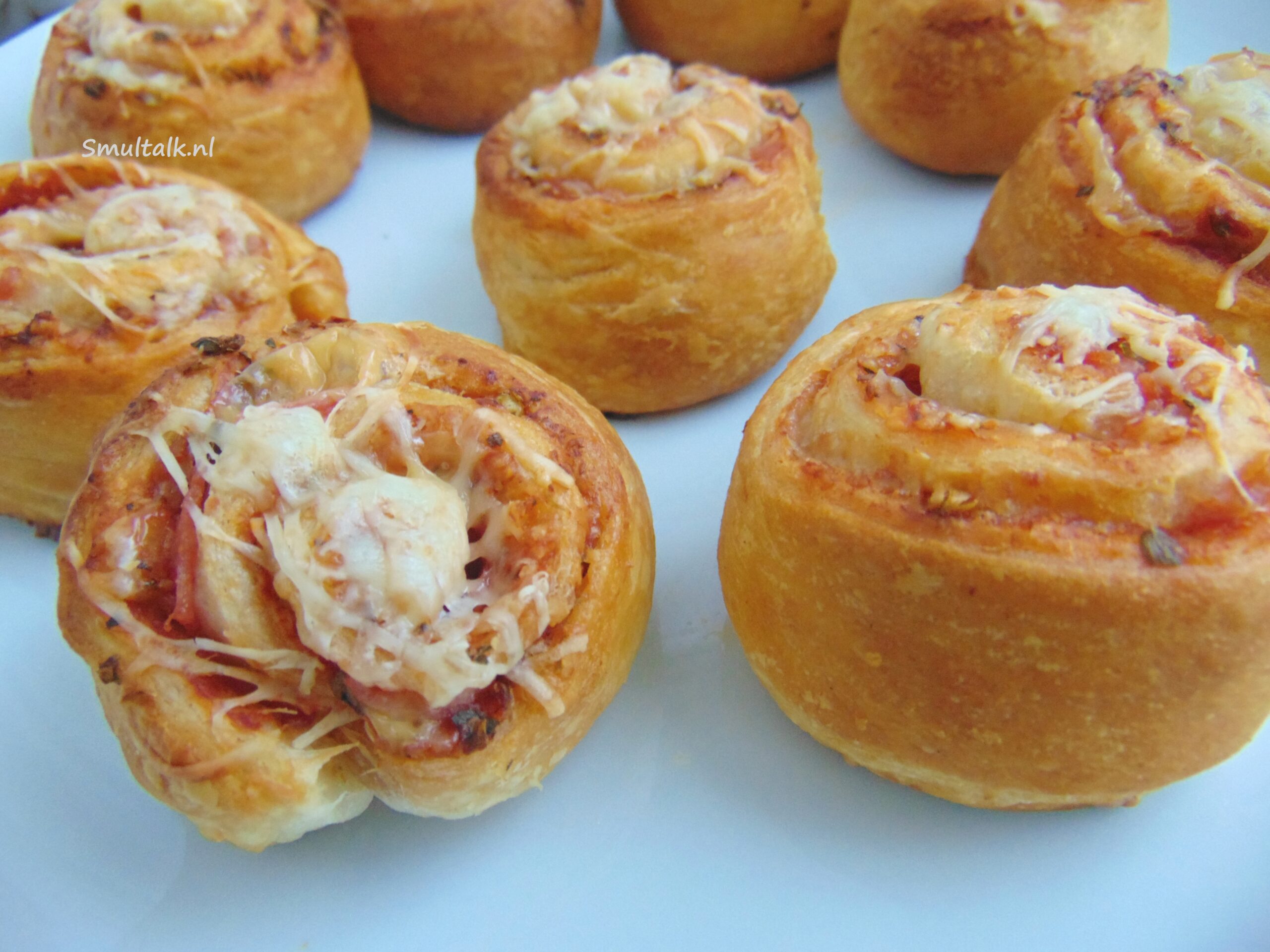 pizzabroodjes van dichtbij