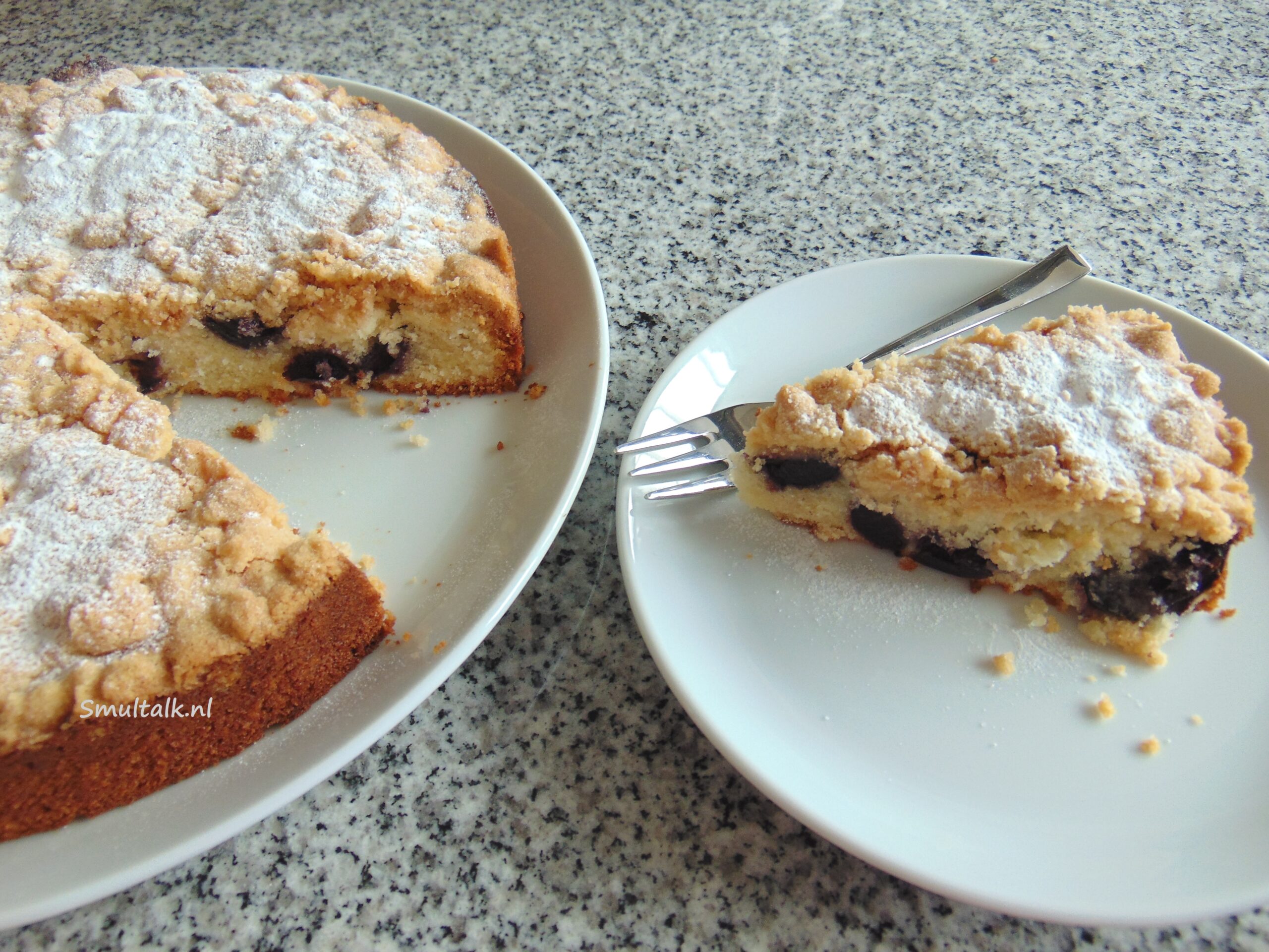 kersen-kruimelcake, Kersen-kruimelcake, Smultalk